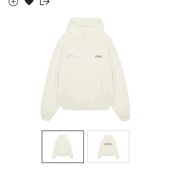 Represent Patrons of the Club White Hoodie - Picture 3 of 5